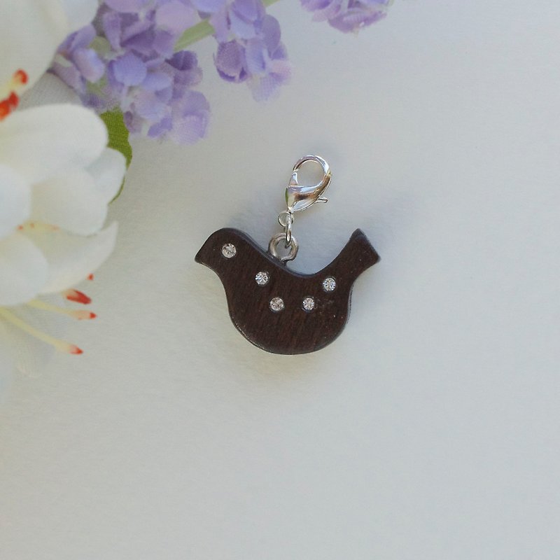 Wooden Charm Series Japanese Chick Charm Gift Customized - Charms - Wood Brown