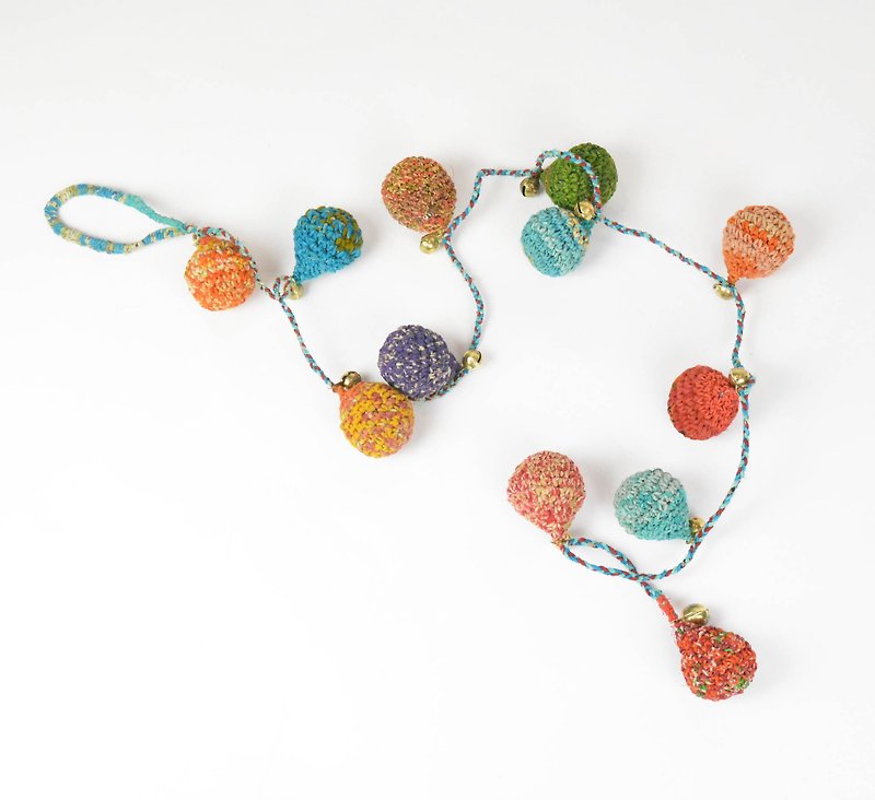 Colorful neon bell string _ fair trade - Wall Décor - Other Materials 