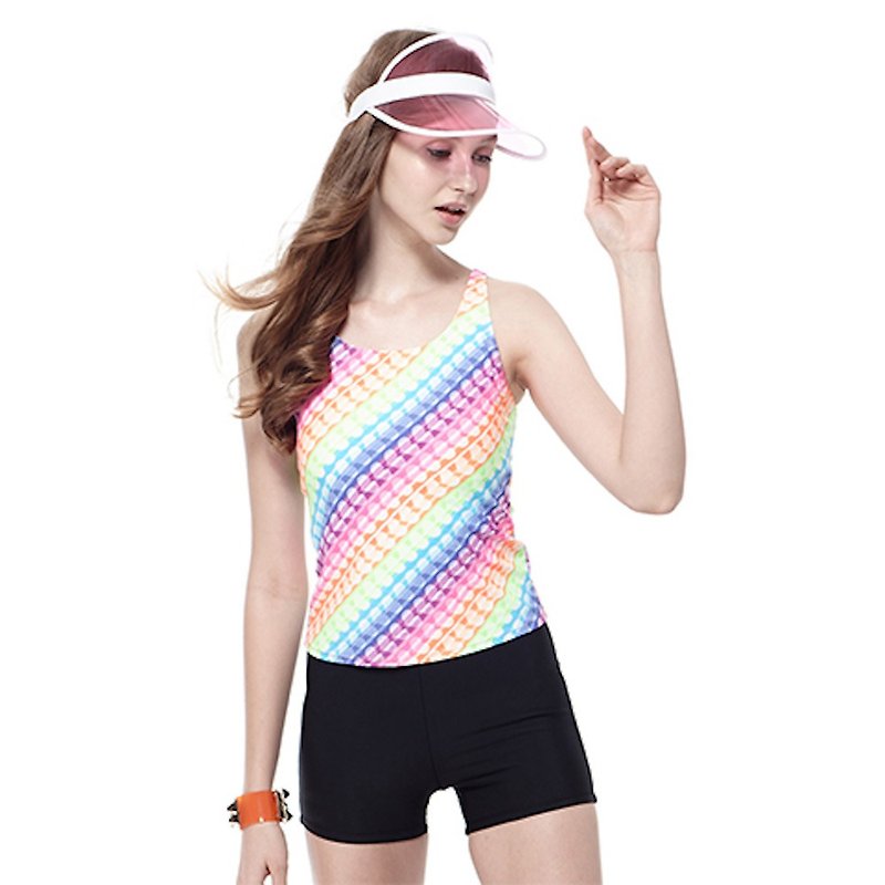 MIT rainbow two-piece swimsuit - Women's Swimwear - Nylon Multicolor