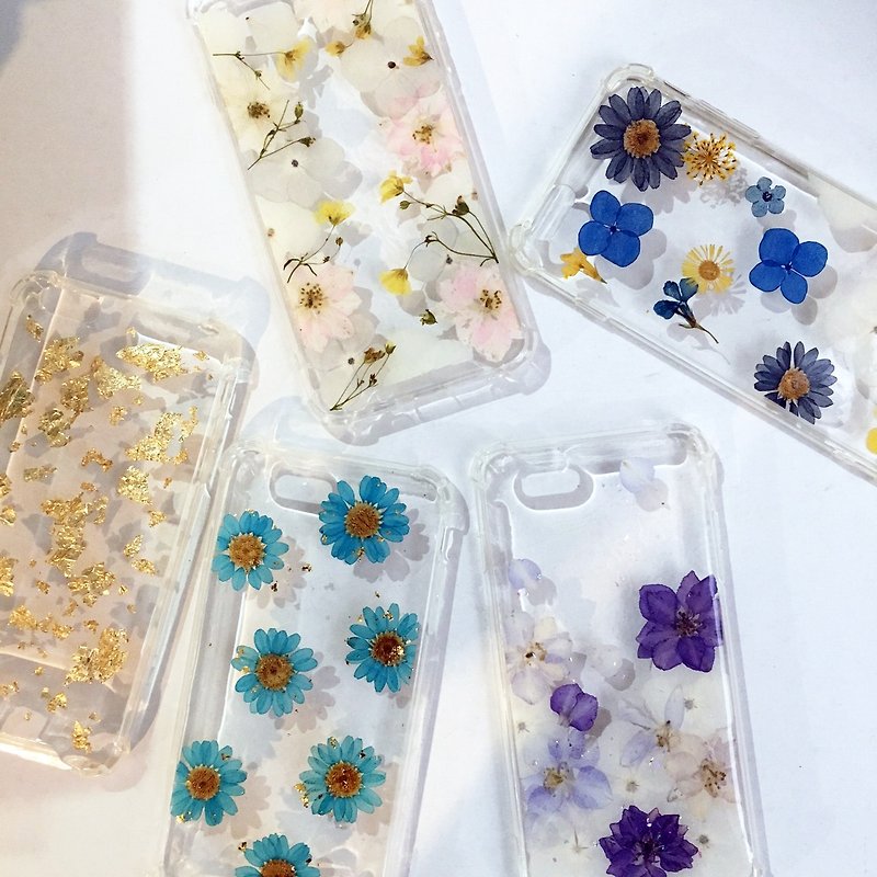 Clear clearance dry flower phone case IPHONE6+ air pressure anti-collision shell - Phone Cases - Plastic Multicolor