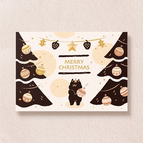 OAO STUDIO postcard-聖誕卡聖誕樹款