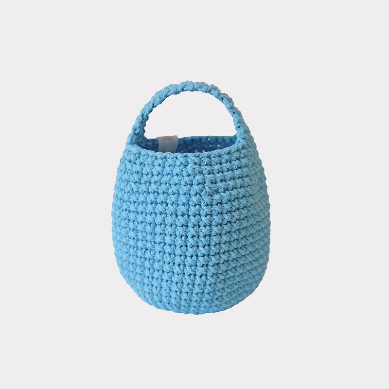 Eggie bag in light blue - 手提包/手提袋 - 棉．麻 藍色