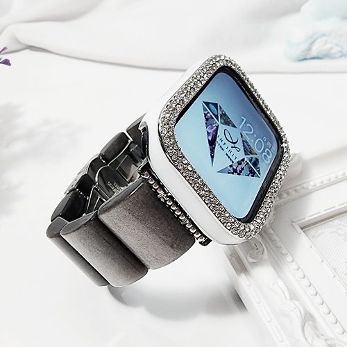 LINFINITY大千設計無限創藝 頂級 銀曜石 事業 招財 Apple Watch 智慧手錶 Android 寶石 錶帶