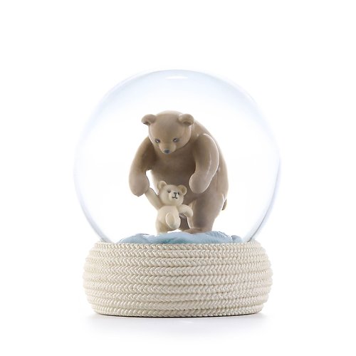 JARLL 讚爾藝術 成長的陪伴 水晶球擺飾 生日情人聖誕交換彌月療癒禮物親情小熊