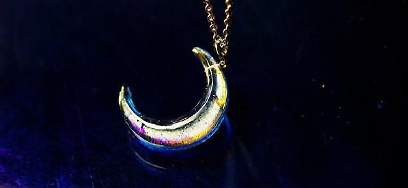 [Made to order] Glitter-First quarter moon- - Necklaces - Other Metals 
