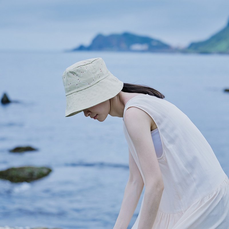 Sunshade Bucket Hat (Organic Cotton)/Earth Traveler/Route Desert Brown - Hats & Caps - Cotton & Hemp Khaki