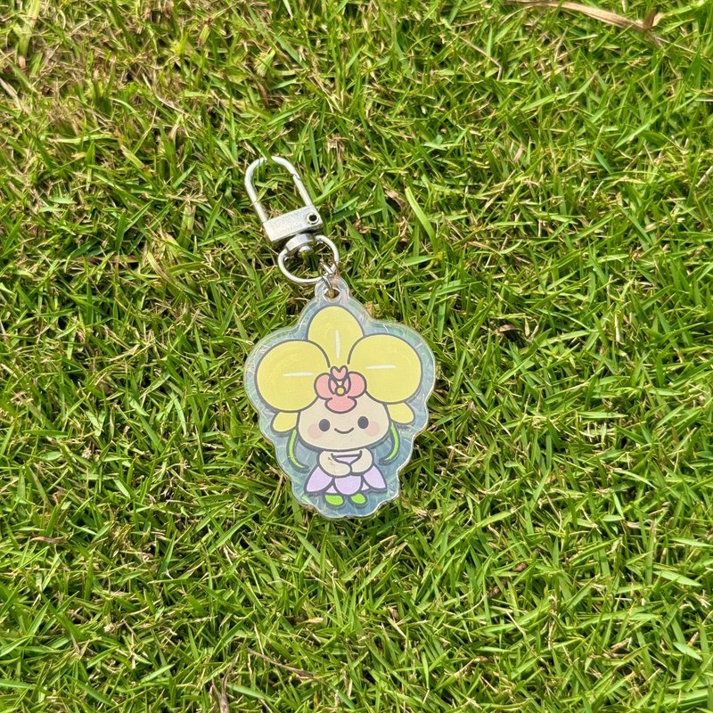 【JUJU ORCHID 啾啾蘭】蘭花公主-造型壓克力吊飾 - 吊飾/掛飾 - 壓克力 