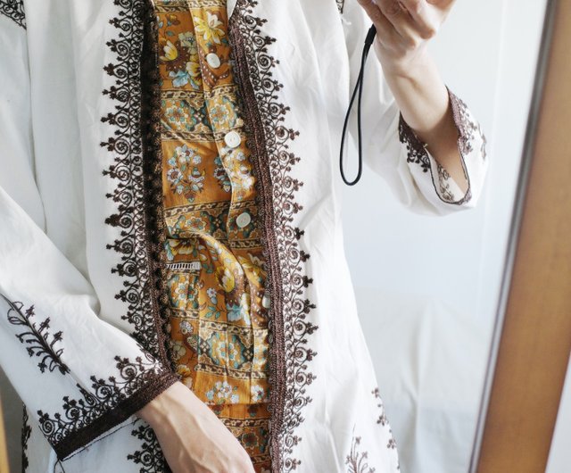 ヴィンテージ モロッコ刺繍ガウンジャケット - ショップ YUZIVINTAGE