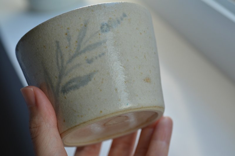 陶杯 | 水墨 | 秋草 - 茶壺/茶杯/茶具 - 陶 卡其色