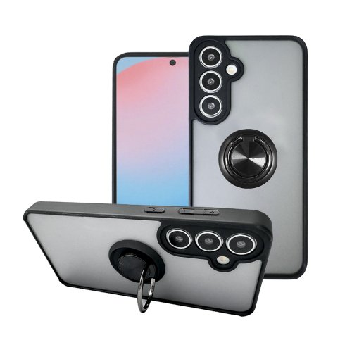 VOYAGE-CASE SHOP CASE SHOP 三星 A36 5G 指環支架站立保護殼-黑