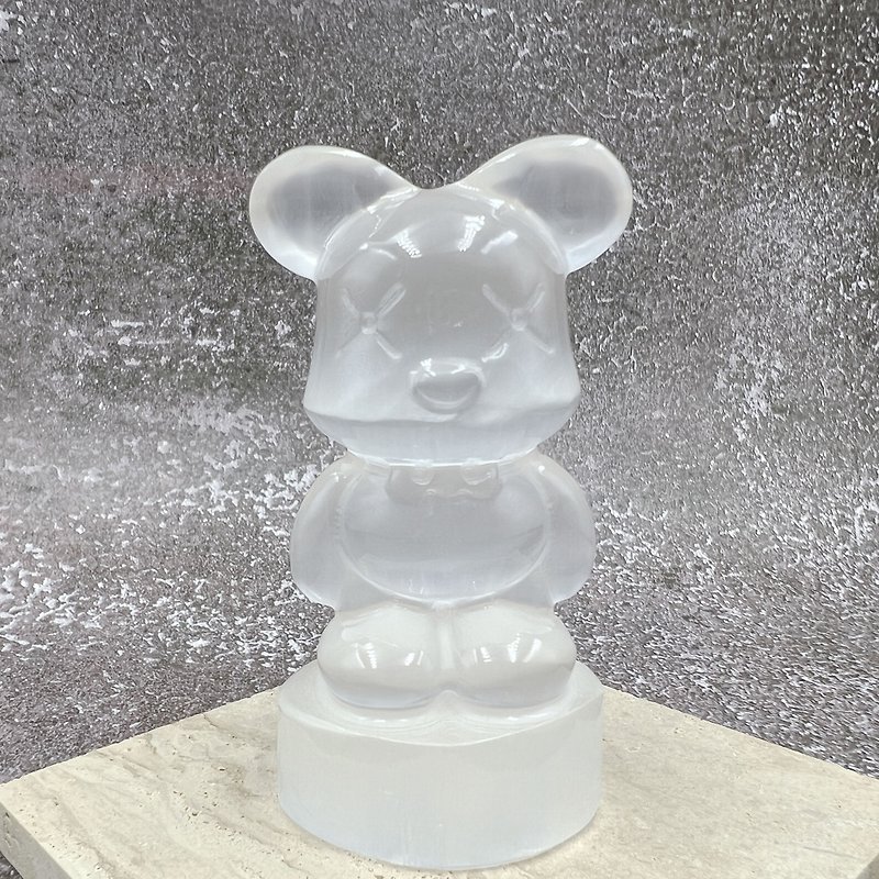 石膏‧エネルギー浄化石暴力的なクマの飾り - その他 - クリスタル 