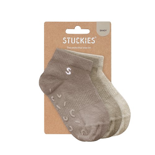 Little Wonders 親子概念店 Stuckies - 短襪/防滑襪三入組 - Sandy