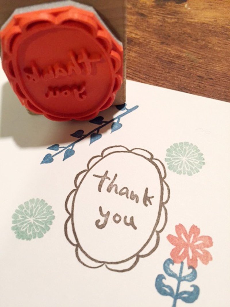 Thank you scribble stamp - Stamps & Stamp Pads - Other Materials Brown