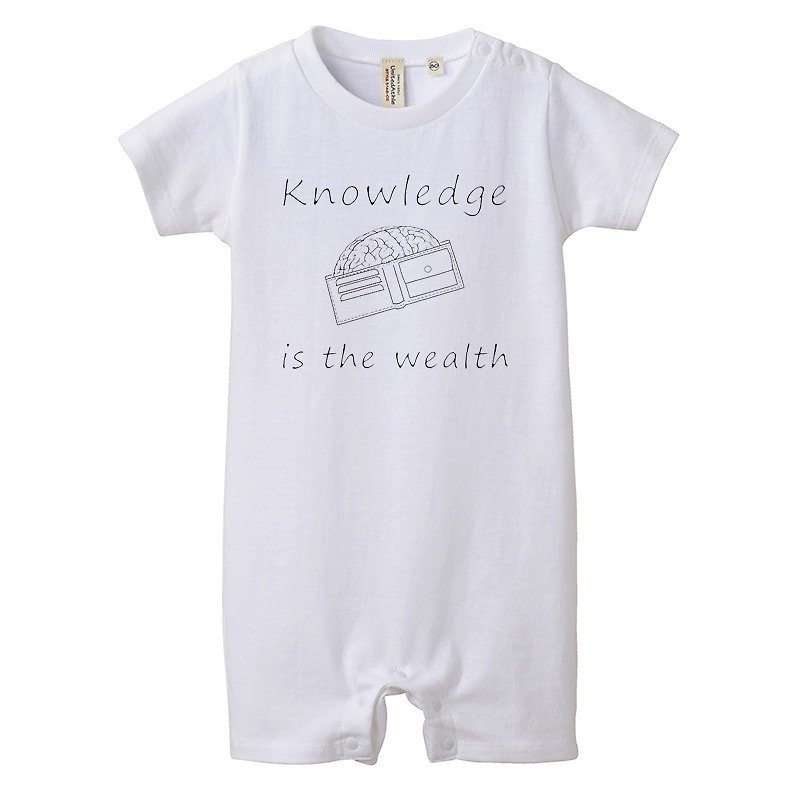 [Rompers] Knowledge is the wealth 2 - Other - Cotton & Hemp White