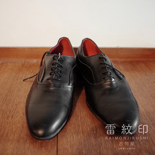 雷紋印古物屋 Raimonjirushi Vintage ZARA VERO CUOIO 兔年聯名款 皮鞋 二手皮鞋 黑色皮鞋 男鞋 EU41