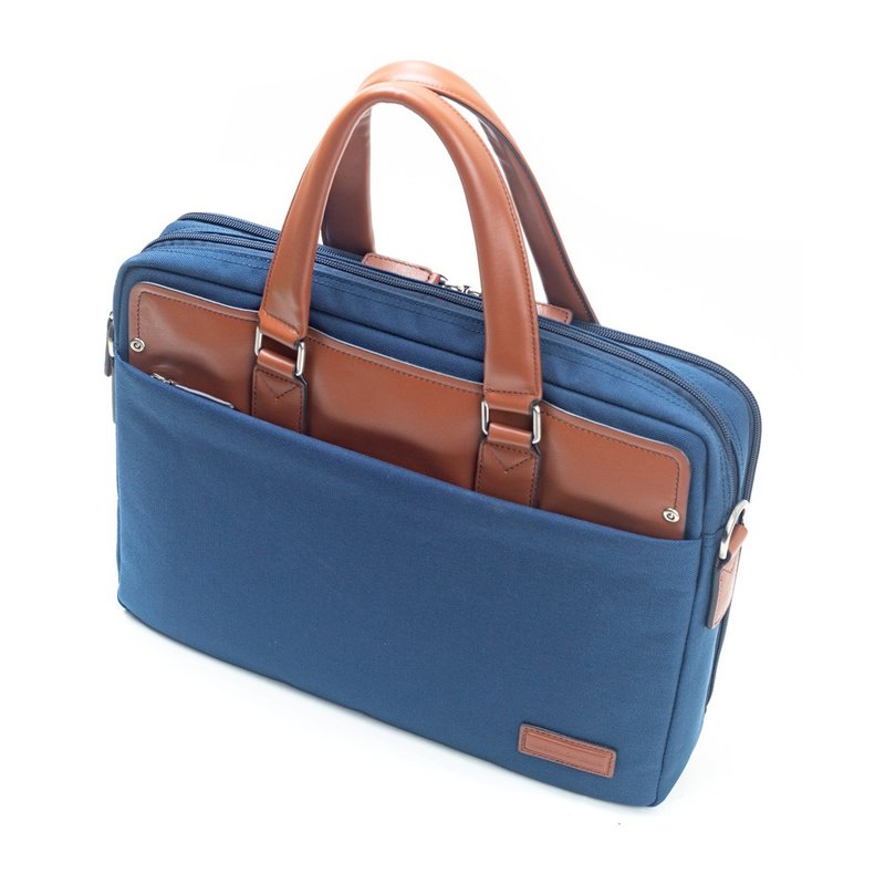 Roberta di Camerino EVERGREEN BRIEFCASE - กระเป๋าเอกสาร - หนังแท้ สีน้ำเงิน