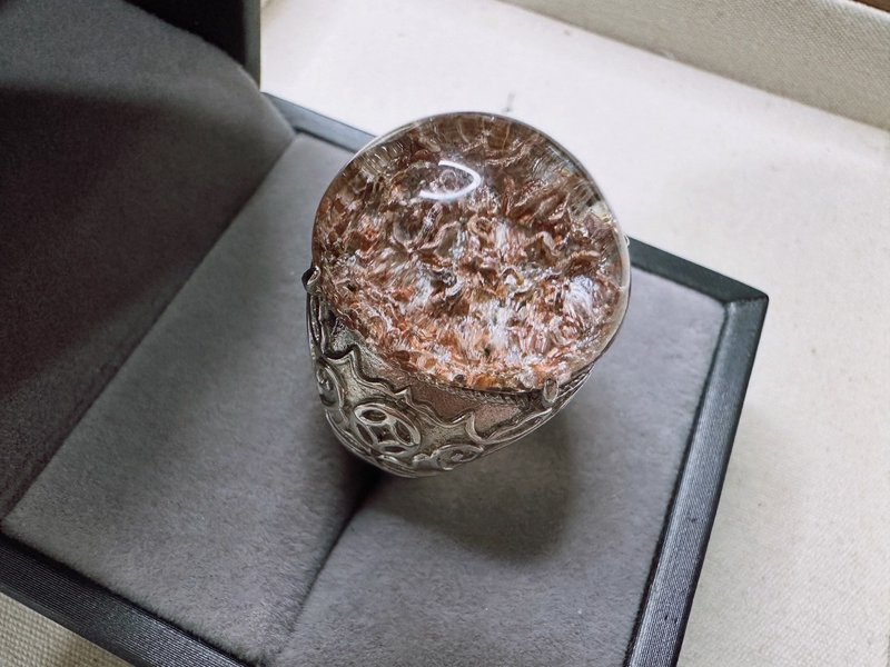 粉龍幽水晶 s 925銀戒 - 戒指 - 水晶 