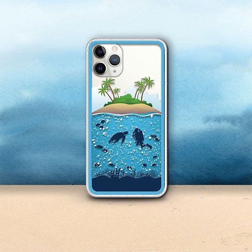 CreASEnse 創感品味 携帯電話ケース 悠閒海島夢 海底風景系列 支援各品牌手機殼 CSAK17
