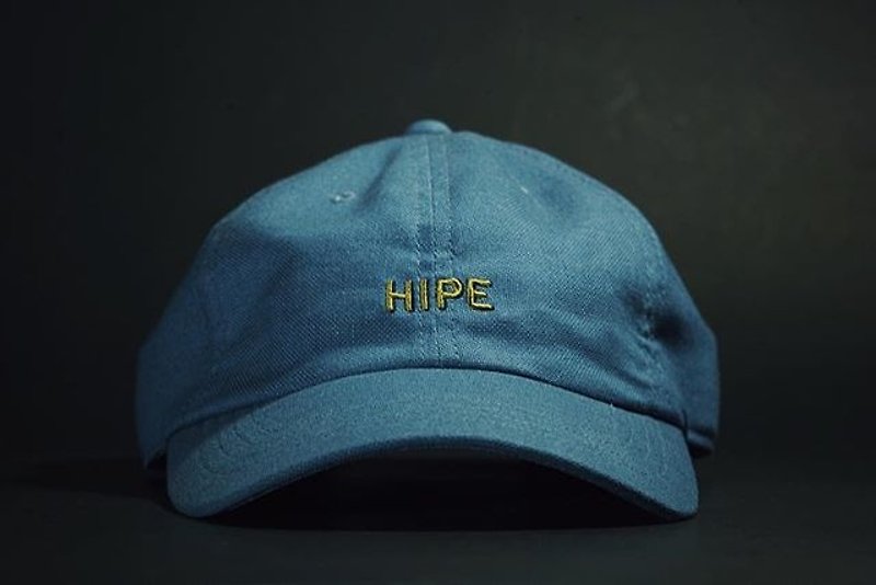 blue short visor cap - 帽子 - 棉．麻 藍色