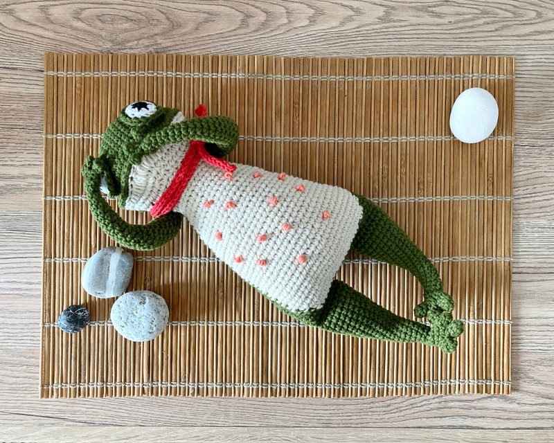 Crochet frog with movable arms and legs, Crochet toad toy, Plush frog toy - Kids' Toys - Cotton & Hemp Green