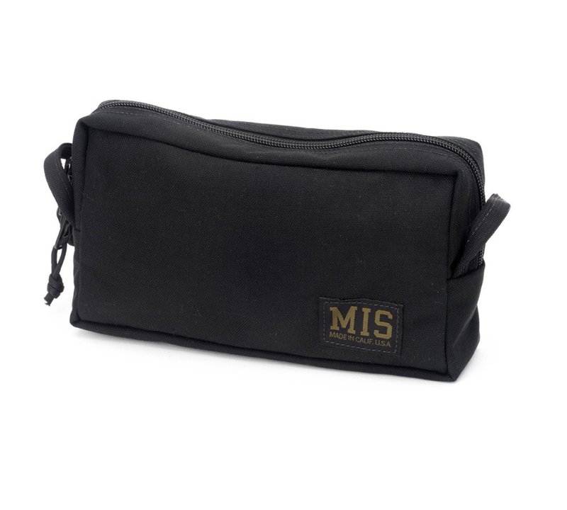 【MIS】SLIM MESH TOILETRY BAG 網眼化妝包-小- 黑 BLACK - 後背包/背包/書包 - 其他材質 黑色