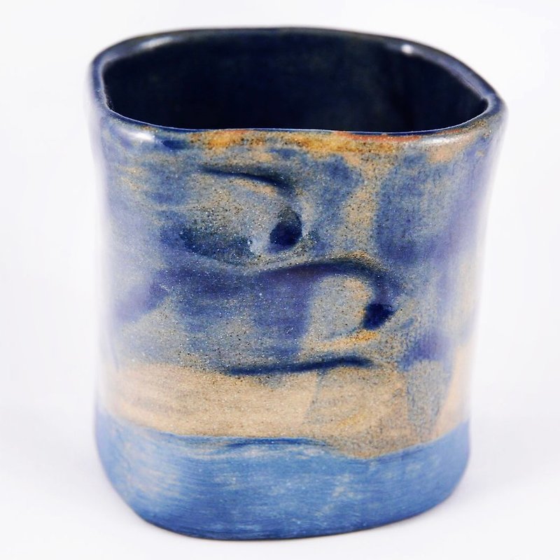 指紋 (杯子) - 花瓶/花器 - 陶 藍色