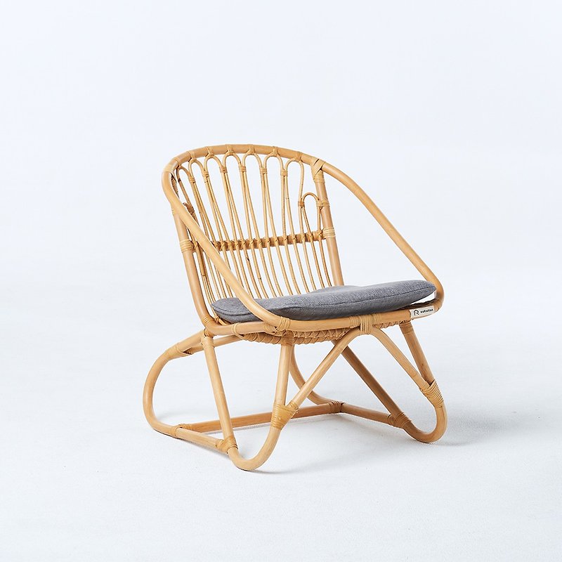[WoTengouRattan] Rattan single chair-dark style - Other Furniture - Other Materials Khaki