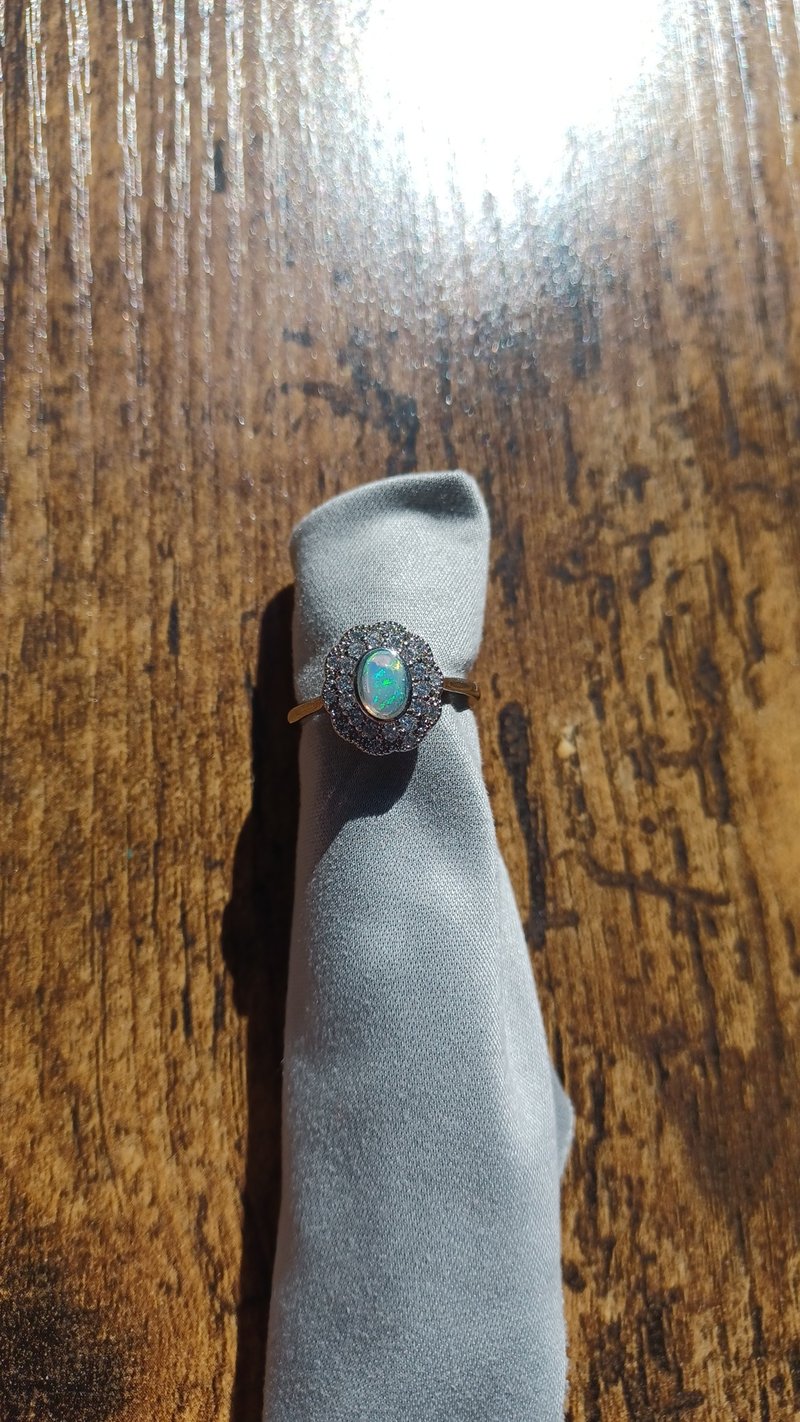 Opal flower design ring - General Rings - Semi-Precious Stones 