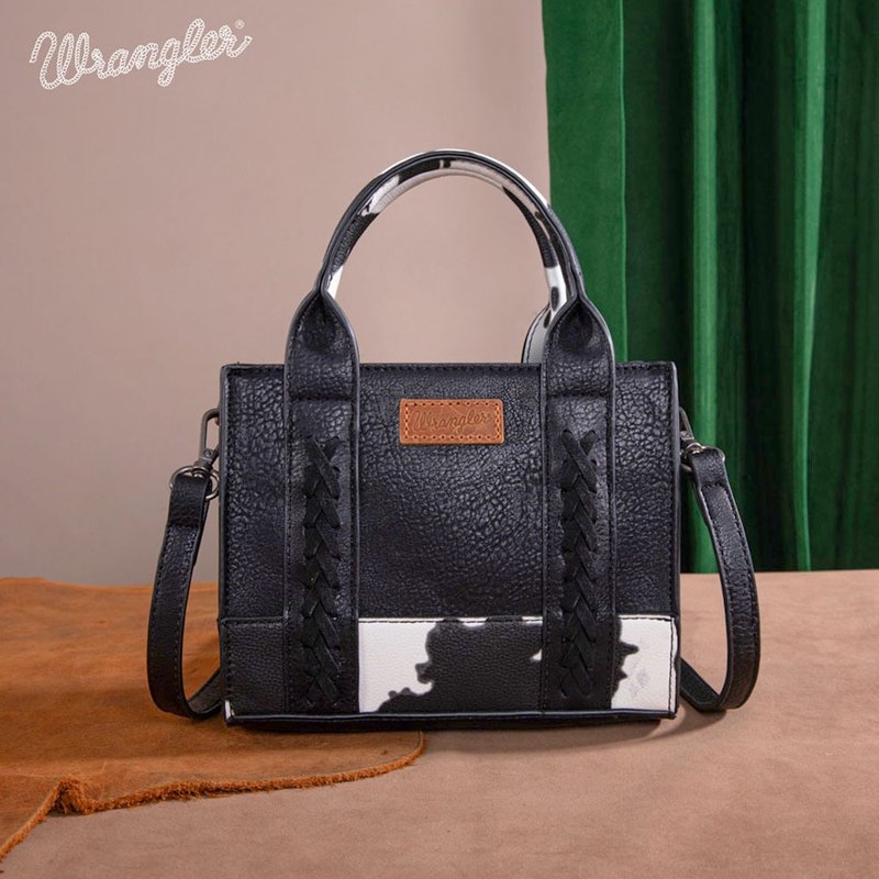 Wrangler Cow Print Accents Mini Tote Bag - กระเป๋าถือ - หนังเทียม 