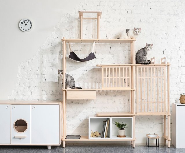 半半貓跳台 旗艦版 設計館拍拍寵物用品 貓跳台 貓抓板 Pinkoi