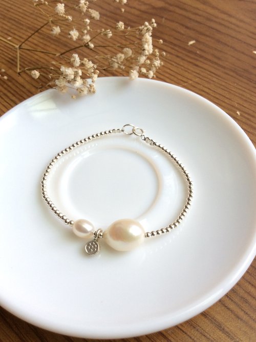 Ops手工飾品設計 Ops Pearl silver bracelet- 珍珠/純銀/限定/手鍊