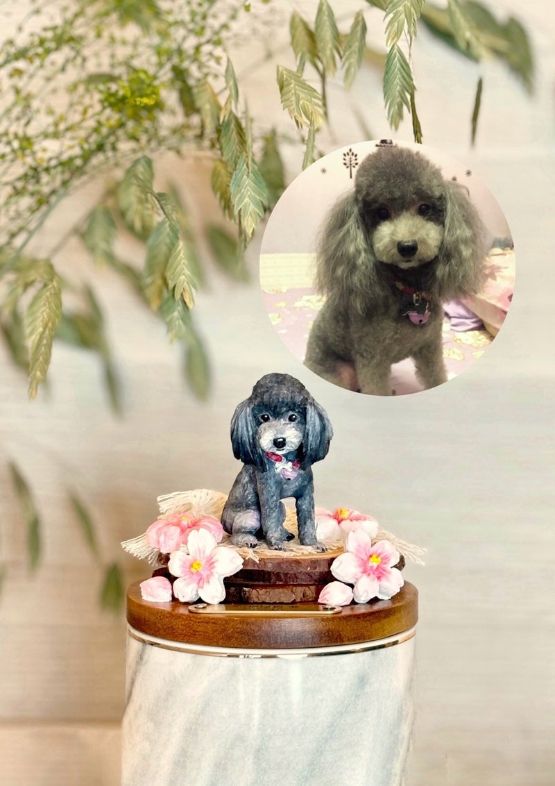 **| Custom | Pink Cherry Blossom | Japanese Clay Dog Pet Aroma Stone Memorial Bo - น้ำหอม - เครื่องลายคราม สึชมพู