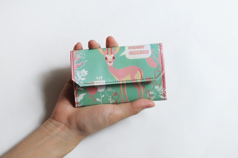 Handmade Paper Purse - Gazelle - กระเป๋าใส่เหรียญ - กระดาษ สึชมพู