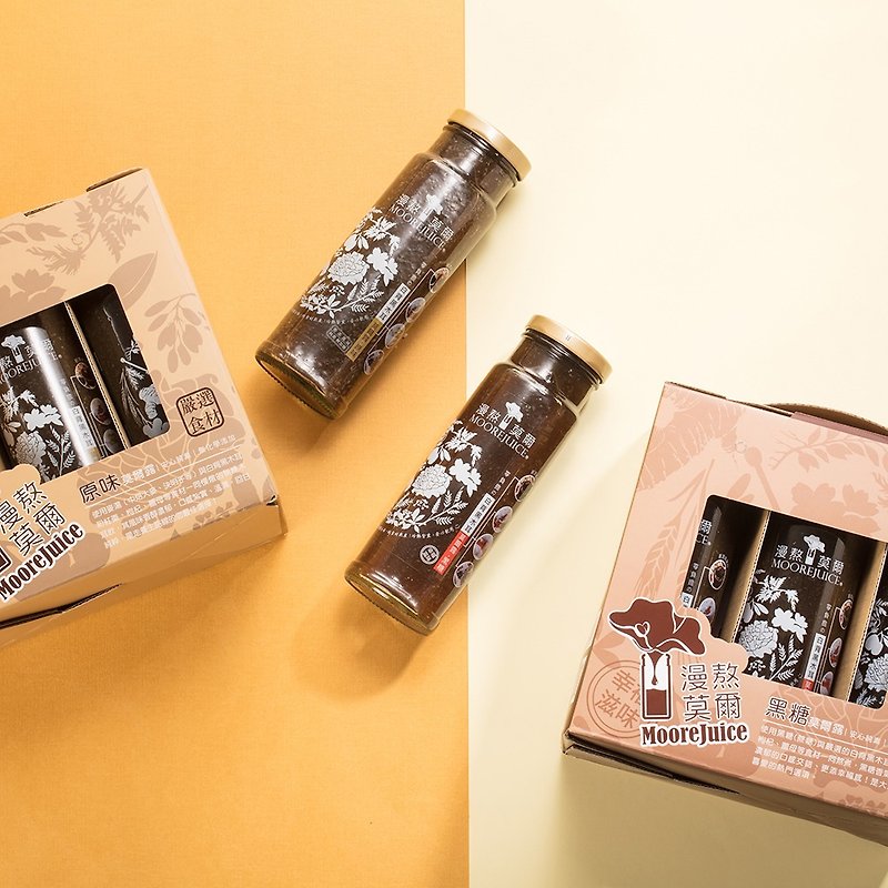 Moore Brown Sugar Gift Box•6pcs|The first choice for souvenirs|healthy drinks|all-vegetarian|healthcare - อาหารเสริมและผลิตภัณฑ์สุขภาพ - แก้ว สีนำ้ตาล