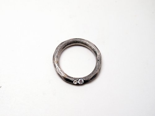 YUNSHAO Jewelry 【客製化禮物】Coal 系列 #a226 寶石灰岩戒指(11號)