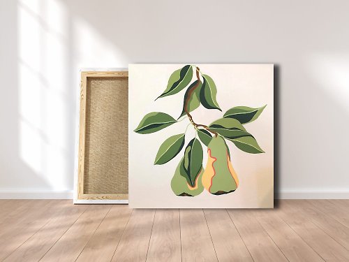 ArtGil Pear Painting Living room painting Fruit painting Interior Design Kitchen decor