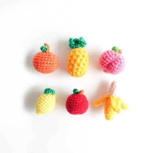 Wanderwall 編織水果系列 | 橘子 / 鳳梨 / 桃 / 檸檬 / 蘋果 / 香蕉 | 吊飾