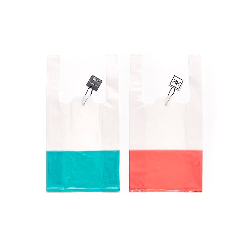 Plastic Bag / Two Tone / Green - อื่นๆ - พลาสติก 
