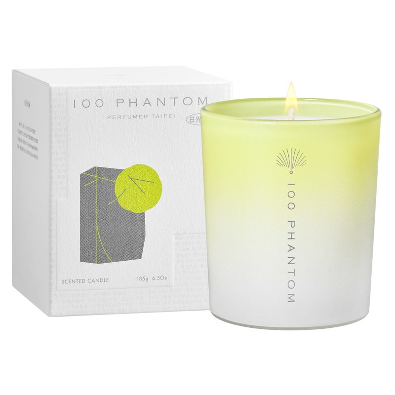 100 PHANTOM - Daylight Smile Scented Candle - 185g - Floral - Candles & Candle Holders - Glass Yellow