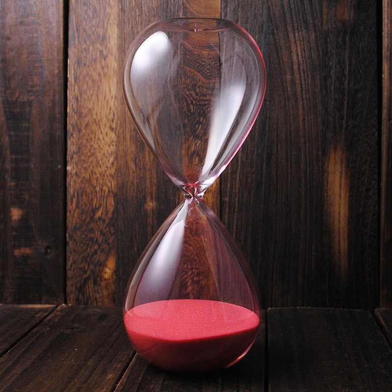 30 Minute Glass Sand Timer-RED - ของวางตกแต่ง - แก้ว สีแดง