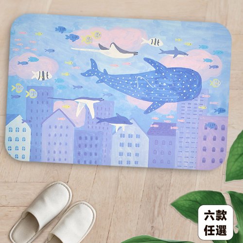 rubber anne 10秒頂吸 軟式珪藻土吸水地墊-阿文 (60x40cm)