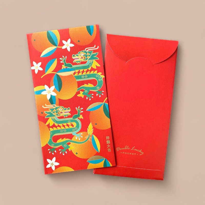 祥龍大吉 - 利是封 / 紅包 / 10入 - 紅包袋/春聯 - 紙 多色