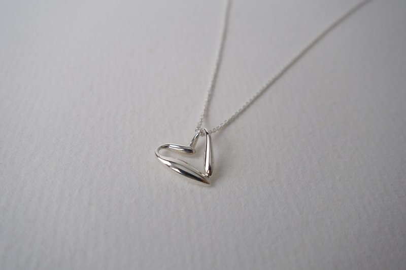 VIP Exclusive Order I-Shan13 Streamline Water Drop Love Necklace - Necklaces - Sterling Silver Silver