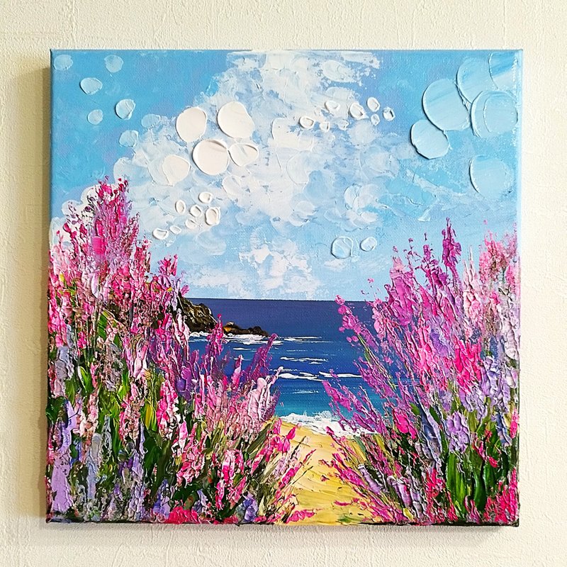 Landscape painting textured art wall decoration | Floral painting | Artwork - 壁貼/牆壁裝飾 - 壓克力 多色
