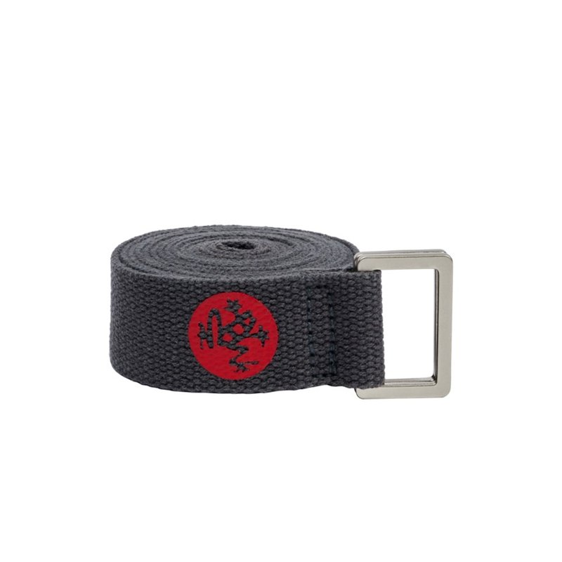 【Manduka】Yoga Straps Unfold 6 foot fine cotton yoga rope-Thunder - Fitness Accessories - Cotton & Hemp Gray