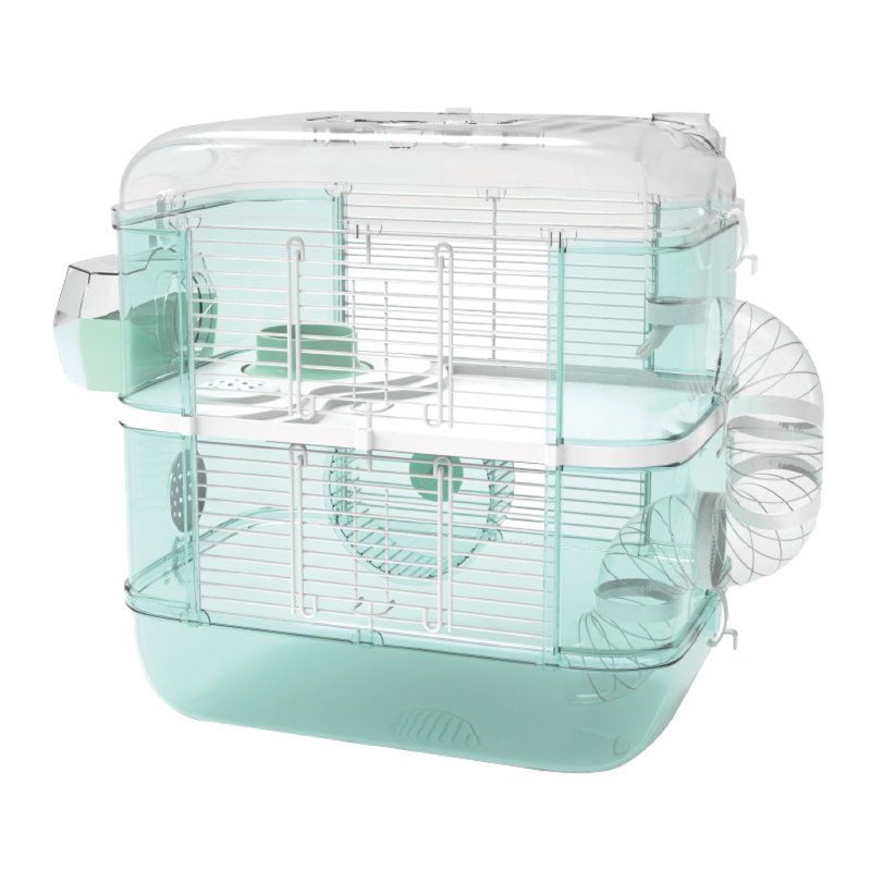 【日本mini Animan】雙層空間倉鼠籠 | 專屬於鼠寶們的高級大廈 - 其他 - 其他材質 透明