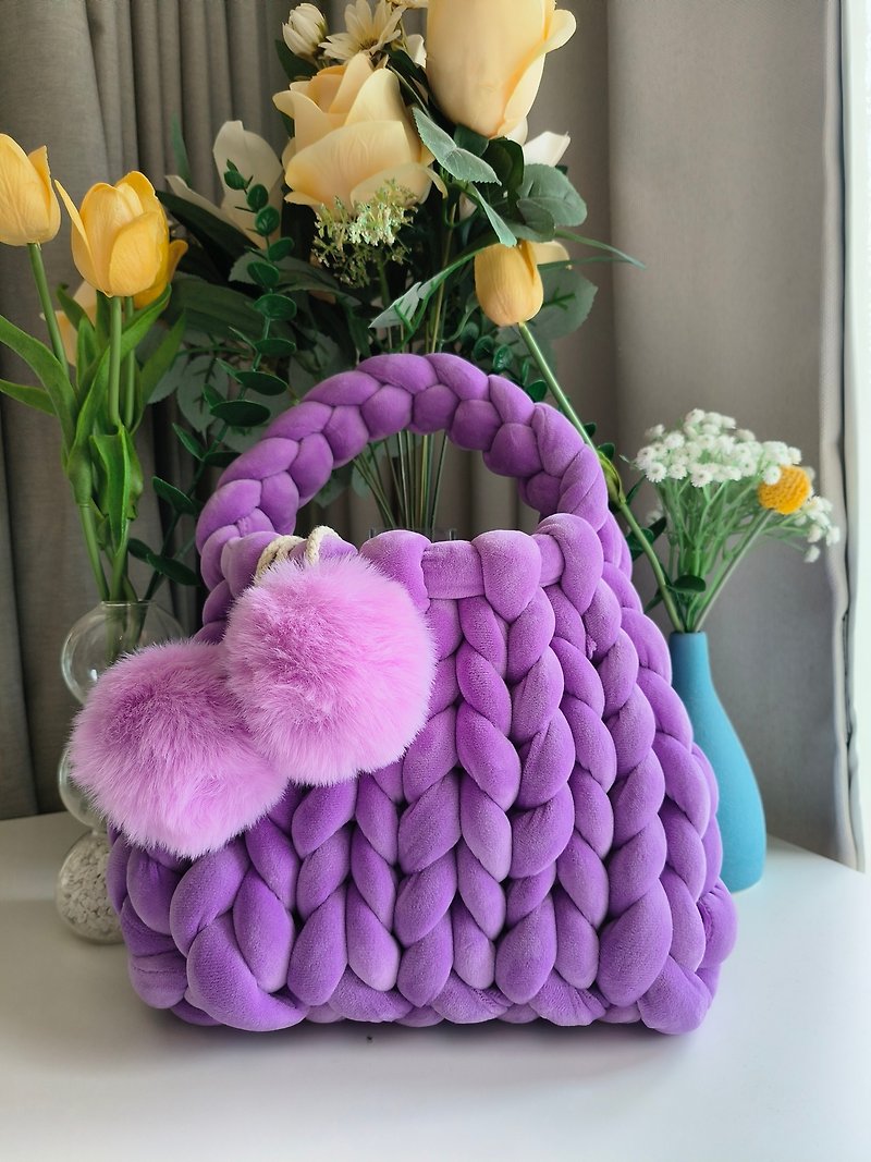 Handbag - 手袋/手提袋 - 聚酯纖維 紫色