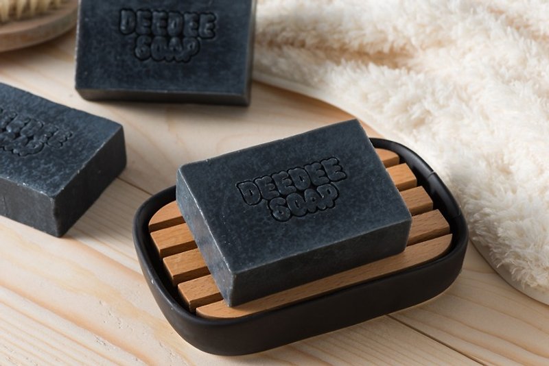 Deedeesoap Lewan Soap [Beichang Carbon Cleansing Soap] Handmade soap for oily skin - ครีมอาบน้ำ - วัสดุอื่นๆ สีดำ