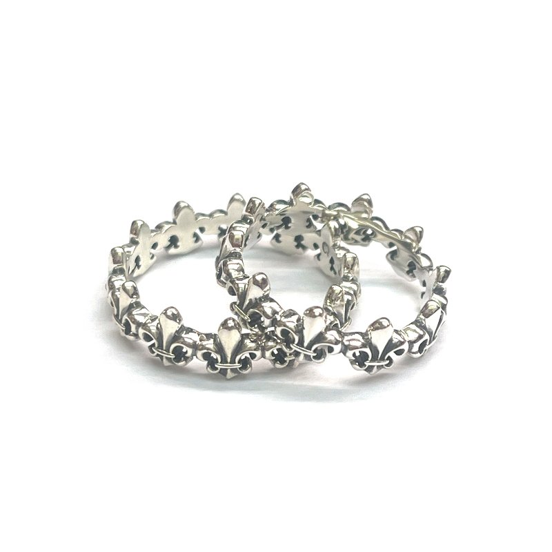 純銀童軍花情侶戒 - 戒指 - 純銀 銀色