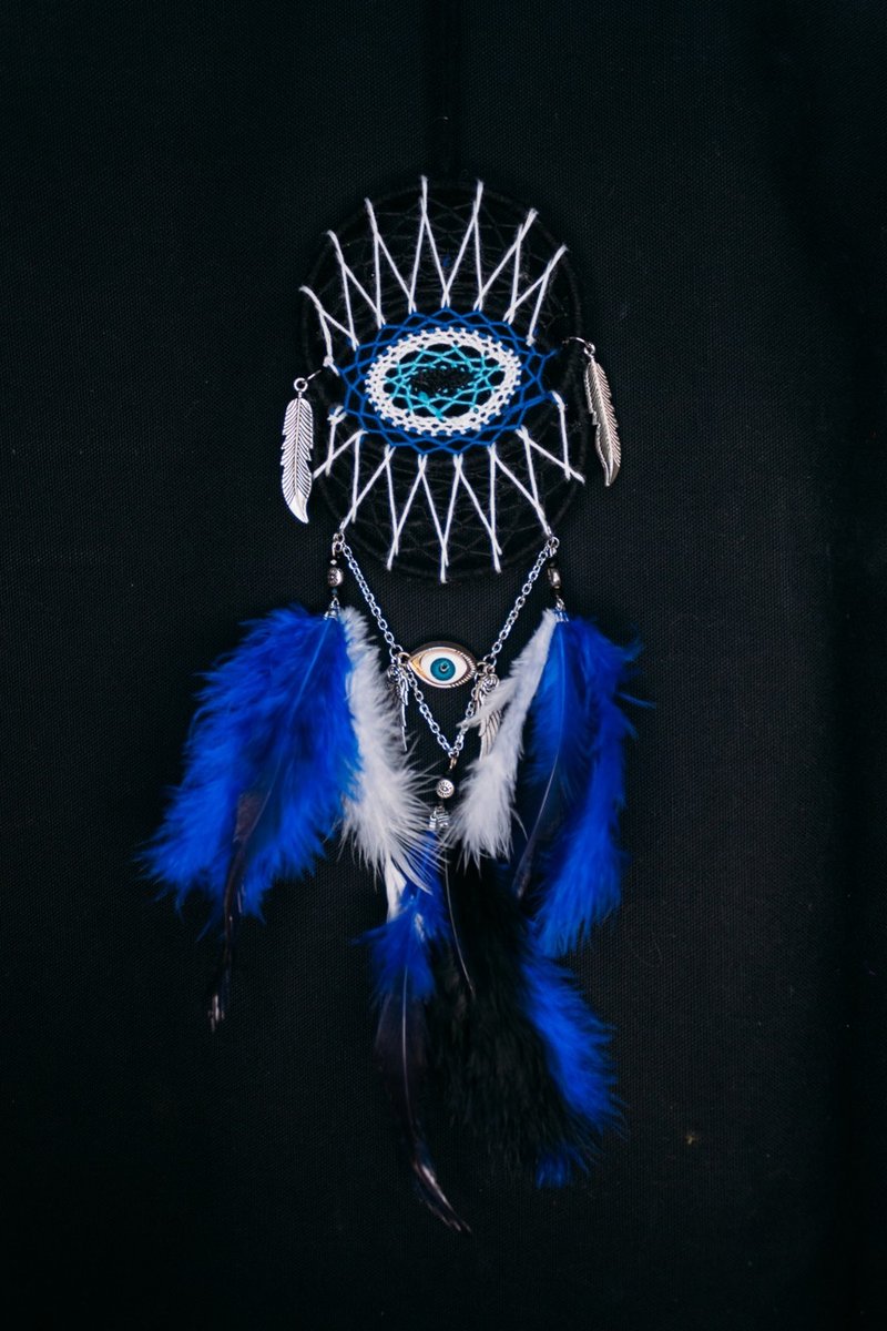 Handmade Dreamcatcher - 【Nazar Boncugu】 - Items for Display - Other Materials Blue